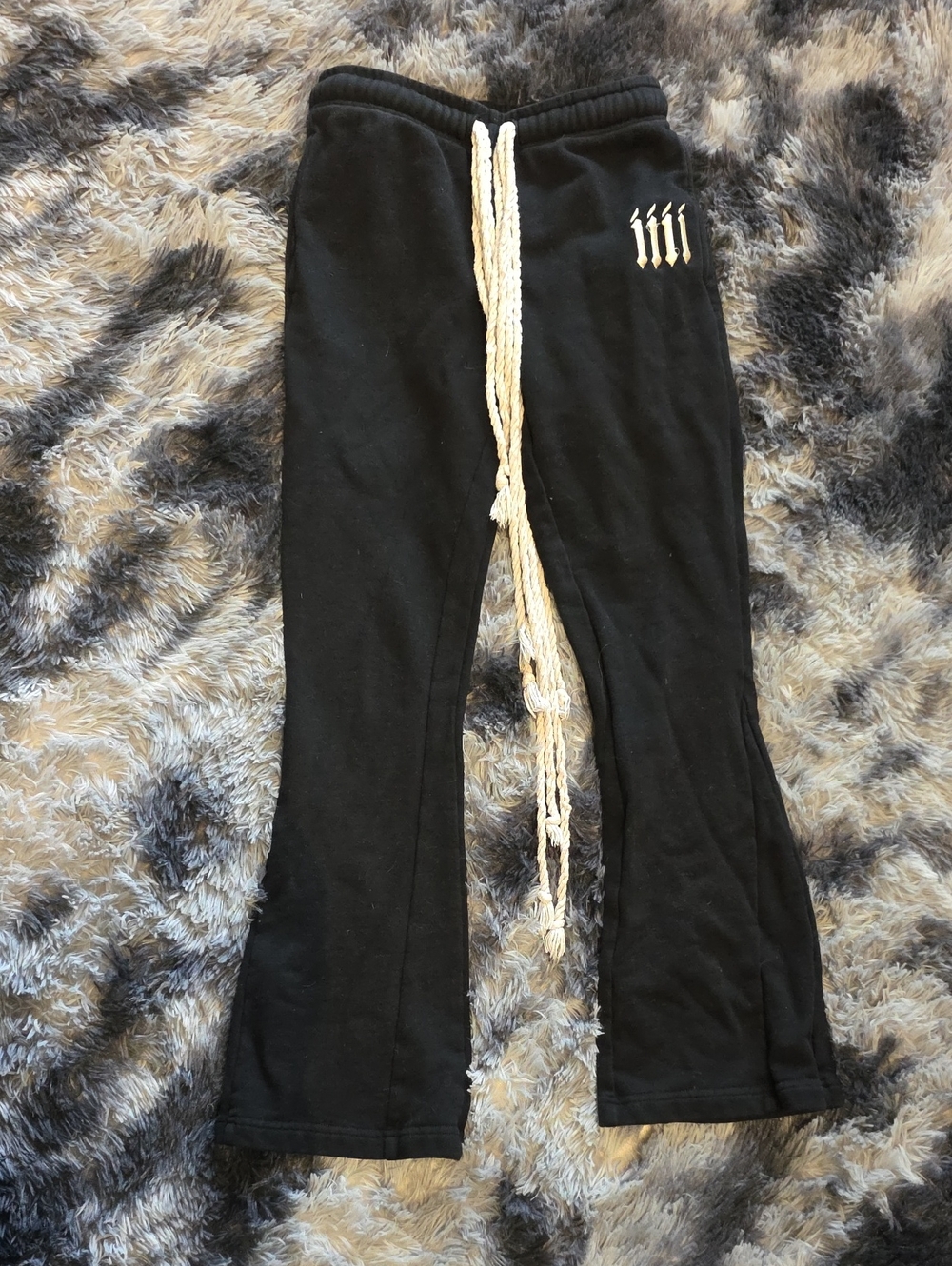 FOUREYES Cord Flared Sweatpants